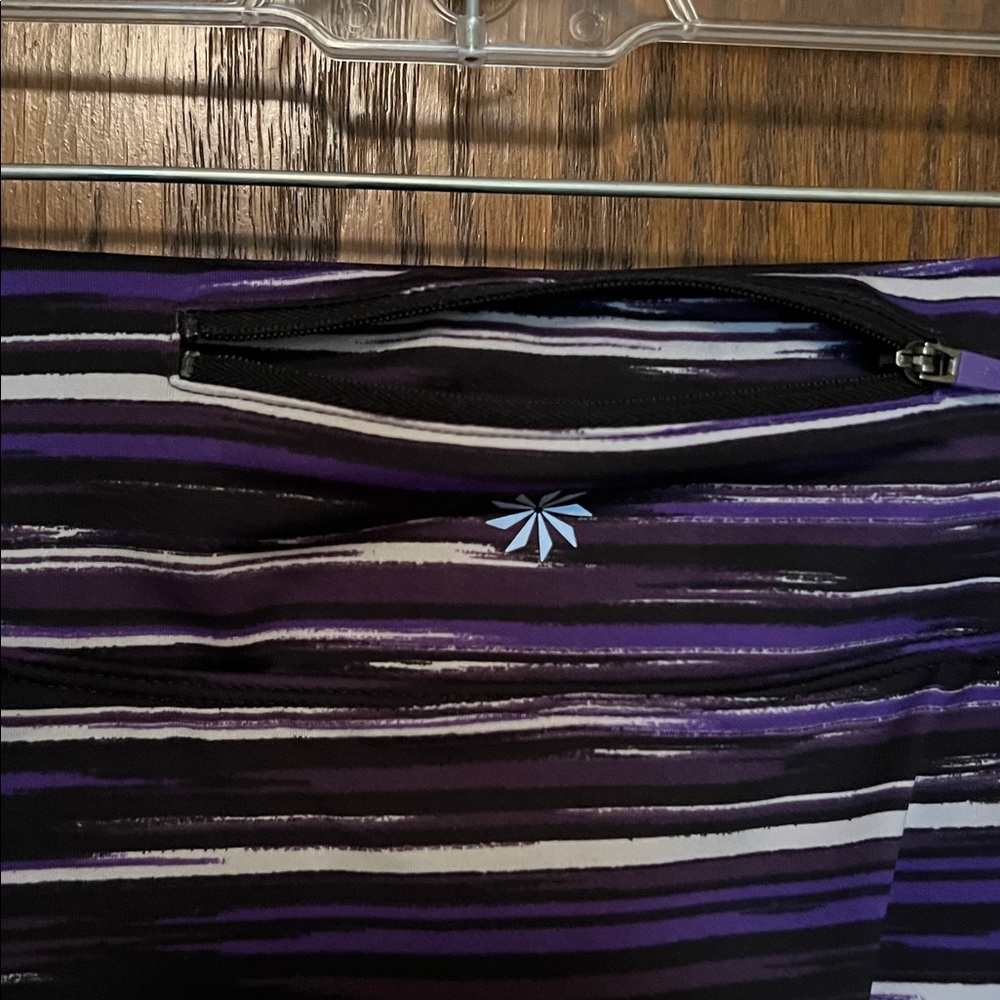Athleta Black Leggings with attached skirt - Picture 3 of 6
